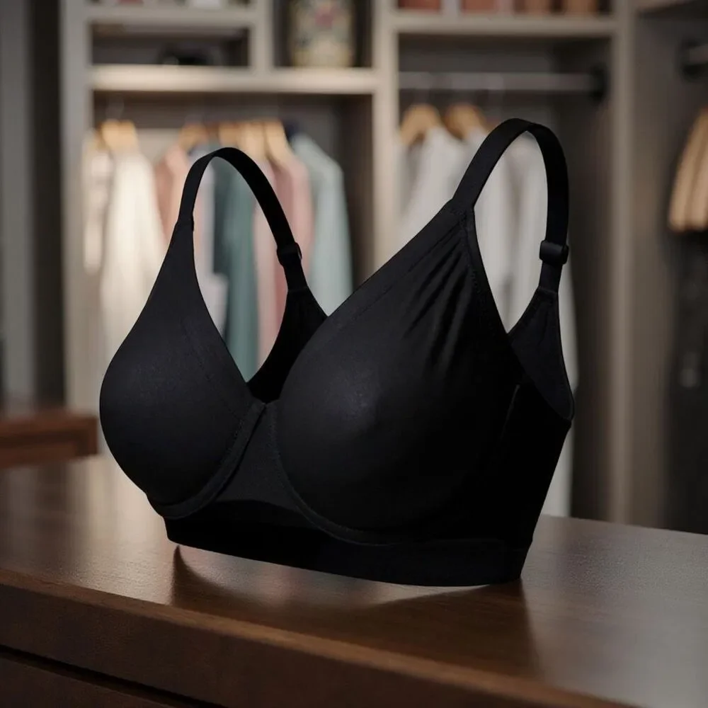 Kim Kardashian SKIMS Unlined Onyx T Shirt Bra Size 36B - Picture 8 of 8